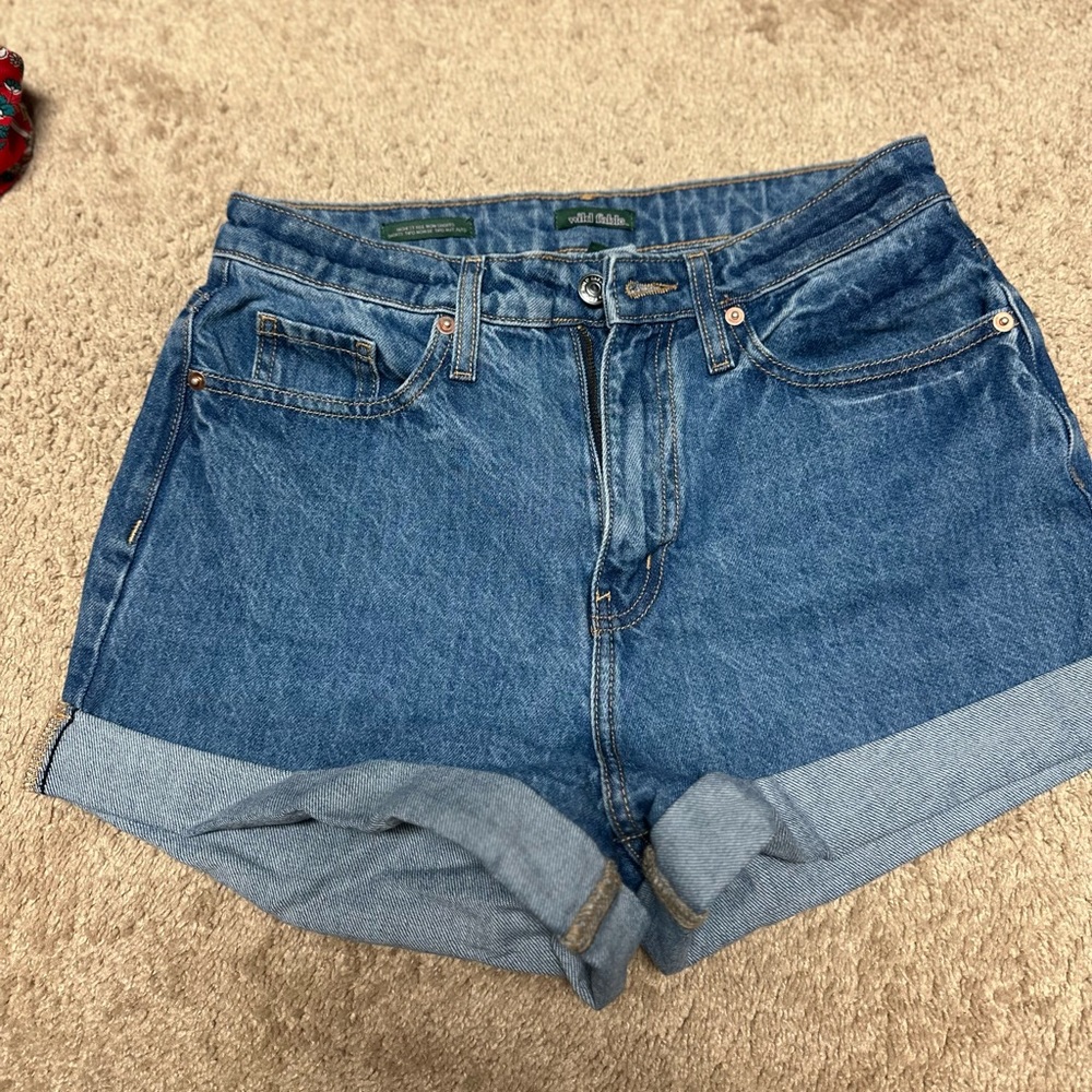 High rise shorts